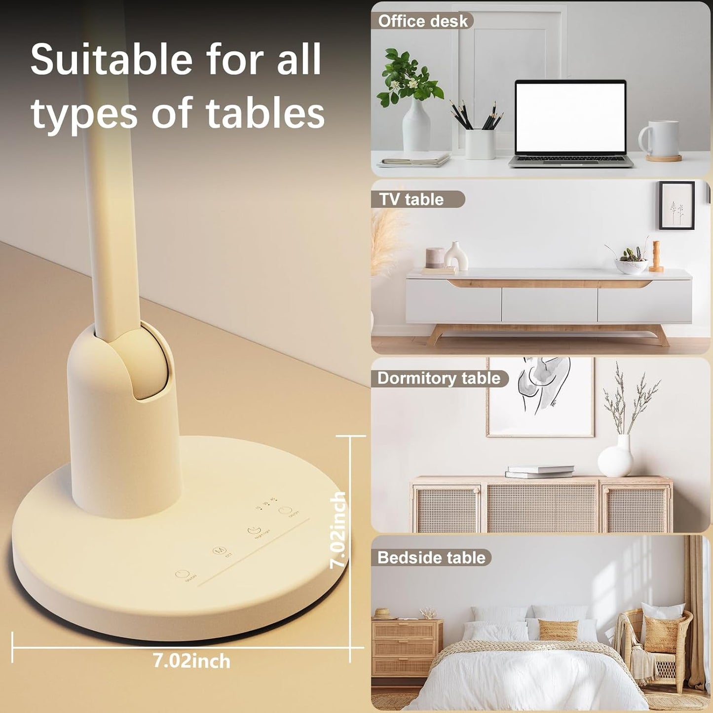 Ultra Bright Dimmable Desk Lamp for Home Office - 1000LM Eye-Caring Light with Timer & Adjustable 3000K-6000K