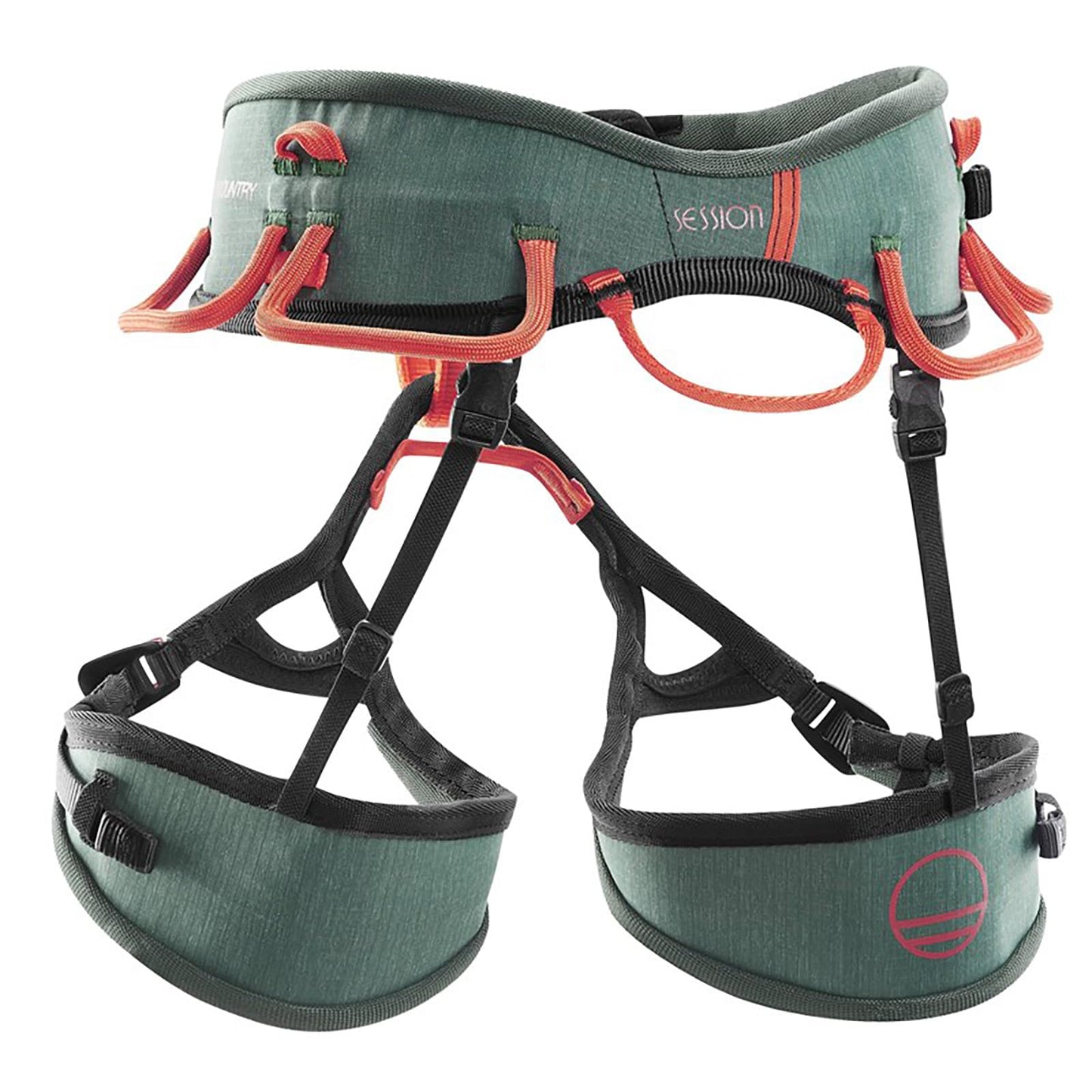 Wild Country Session Men’s Rock Climbing Harness - Adjustable Harness for Sport & Trad Climbing - Alloro/Orange - X-Large
