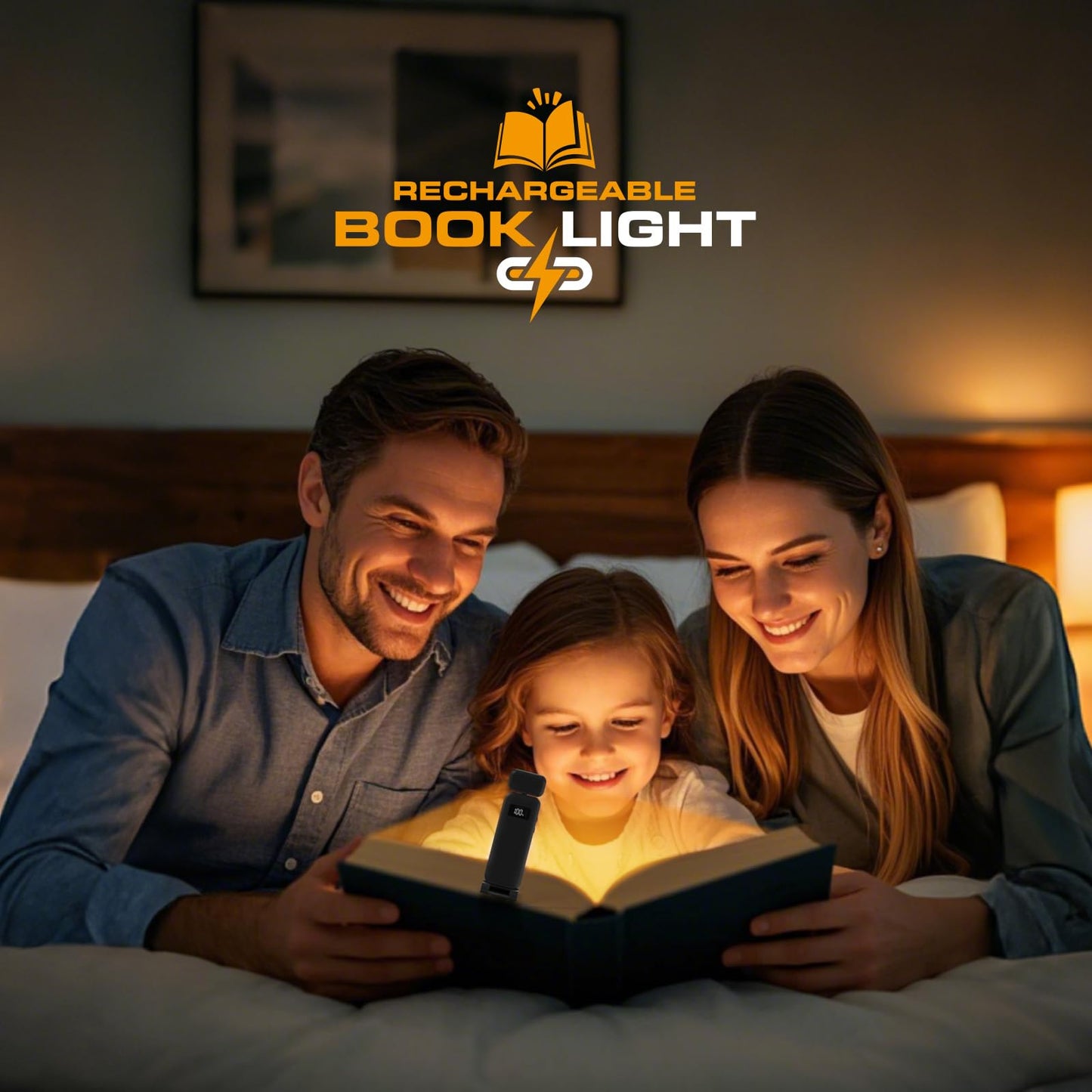 KTEBO Rechargeable Reading Book Light with Clip & Battery Indicator - 9 Luminescence Mode Book Lamp for Night Reading in Bed, Portable 1.6 Oz Ultralight, Stocking Stuffers for Kids, Book Lovers