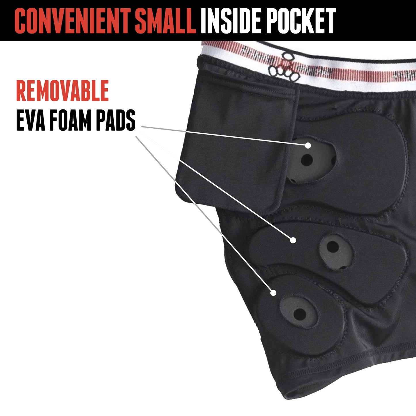 Triple Eight RD Bumsaver Women's Padded Shorts for Roller Derby, Skateboarding and Skating, Small
