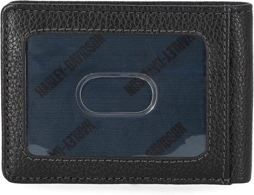 Harley-Davidson Genuine Leather RFID Blocking Wallet - Stylish Design for Secure Storage