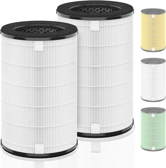 HoMedics AP-T45 & AP-T40 Replacement Filter - H13 True HEPA 2-Pack for TotalClean Air Purifiers