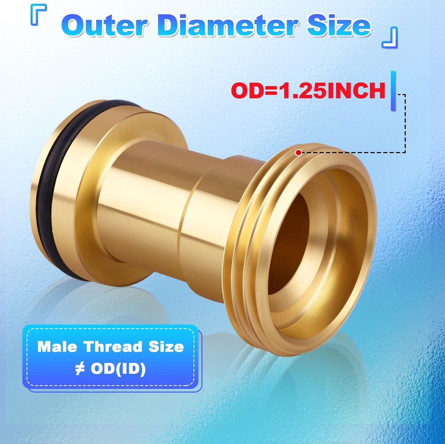 Brass Tub Spout Adapter, RP33794 Tub Spout Repair Kit for Slip-on Diverter, Replacement Kit for Delta Faucet