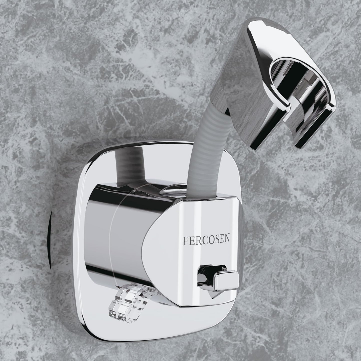 FERCOSEN 360° Swivel Shower Head Holder with Suction Cup | 10kg Load Capacity, Tool-Free Installation in Seconds | Removable and Rust-Resistant Shower Bracket