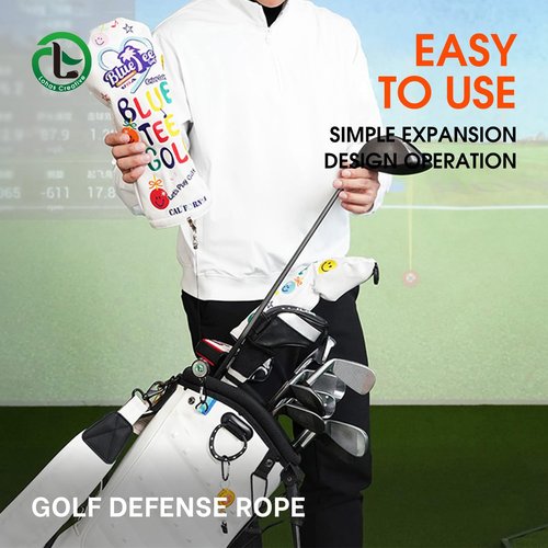 Lohas Creative Golf Badge Reel Holder Retractable Cord Badge Holder Golf Gloves Clip Heavy Duty Telescopic Rope for Climbing,4pcs