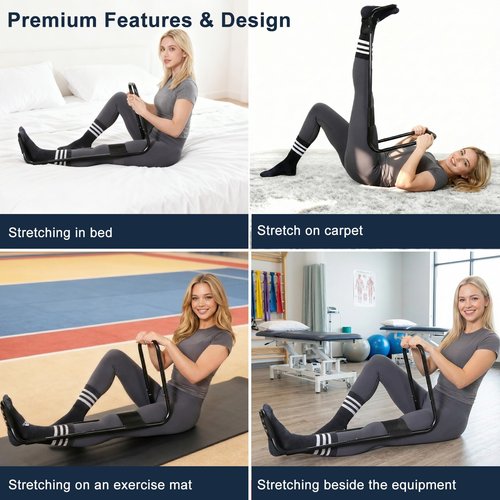Knee Extension Device, Hamstring Leg Stretcher for Lower Body Flexibility, Improves Range of Motion