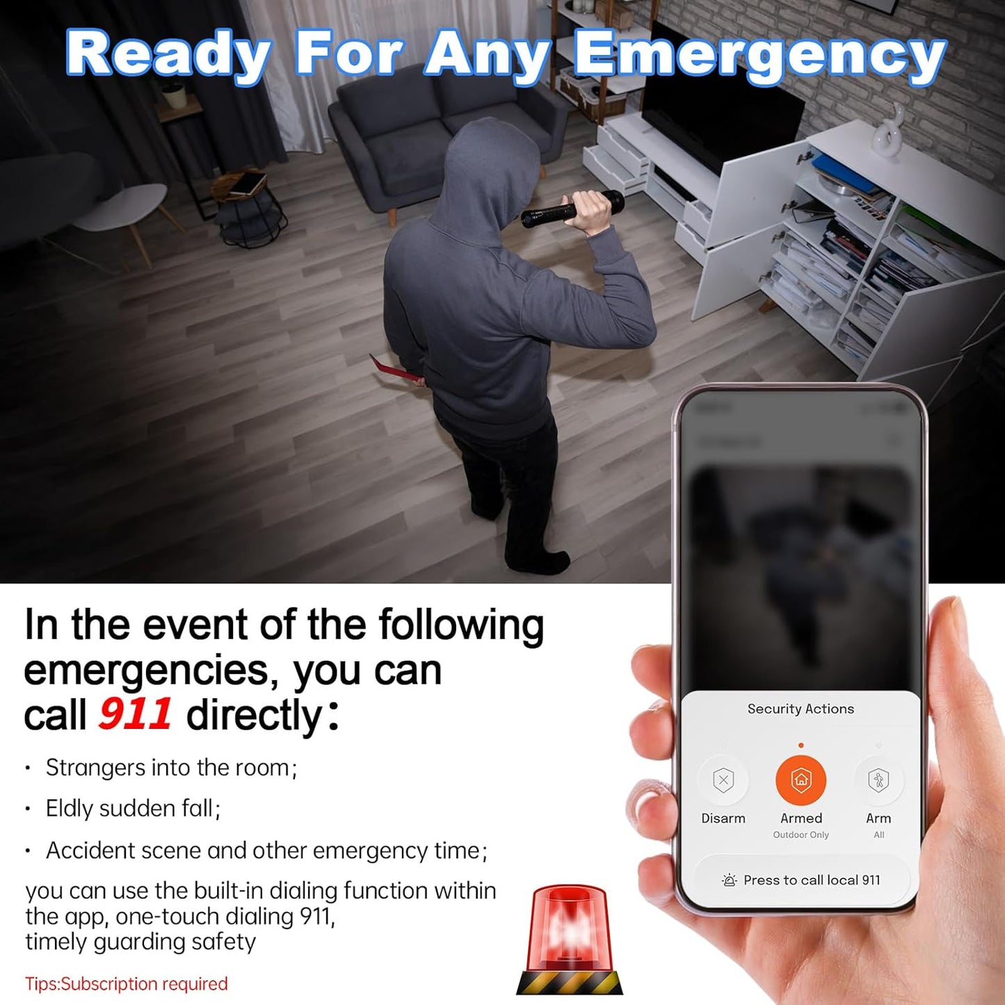 2K Indoor Security Camera with Starlight Night Vision & AI Detection - 24/7 Recording, 2-Way Talk, Easy Install