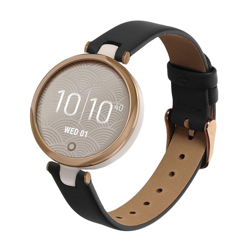kwmobile Real Leather Watch Strap Compatible with Garmin Lily Sport - Fitness Tracker Replacement Sports Wristband with Clasp