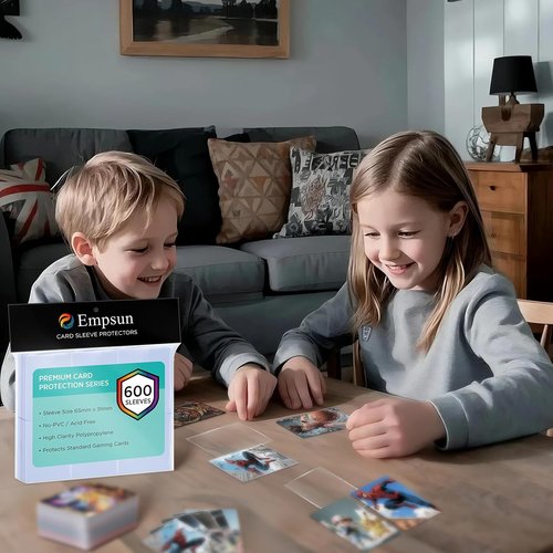 Empsun 600 Count Clear Penny Sleeves - Soft Protectors for Standard Trading Cards & Sports Cards