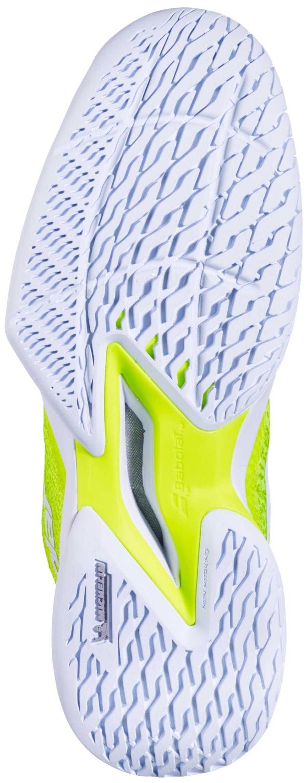 Babolat Women’s Jet Mach Pickleball Shoes, Fluo Yellow/White (US Women's Size 9)
