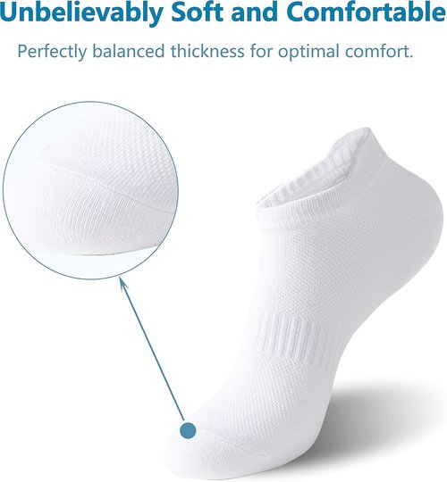 Irisbear Women's Ankle Socks - 6 Pairs Low Cut No-Show Athletic Running Socks