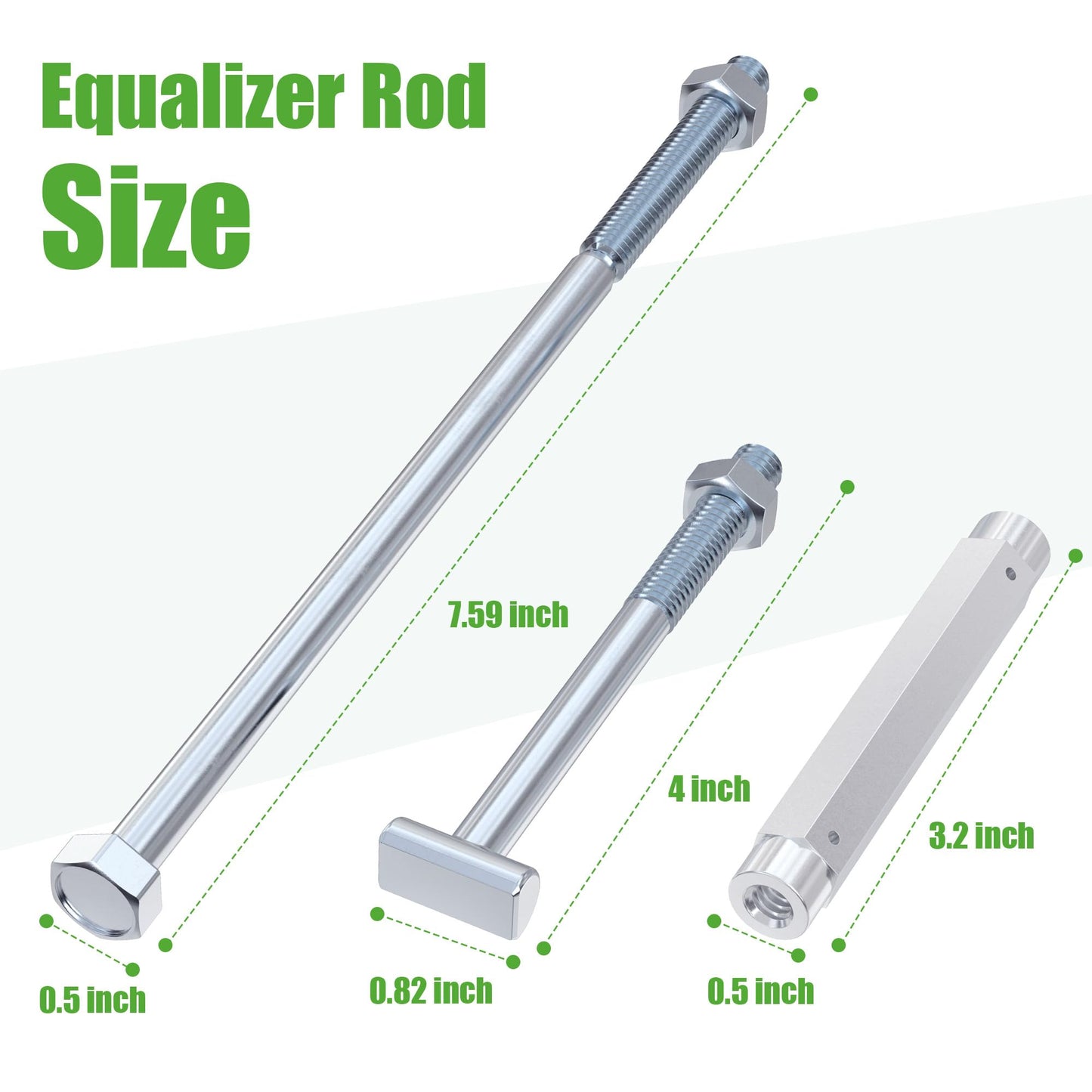 10L0L Golf Cart Brake Equalizer Rod Kit for Club Car Precedent (2004-up) Tempo (2018-up), Replacement Parts 102594301, 102559401, 102297901