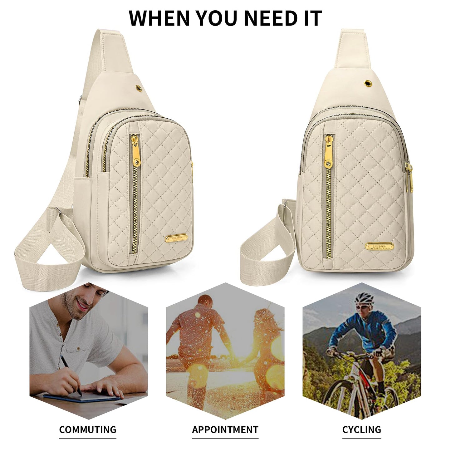 Aisijimo Small Sling Bag For Women Men Casual Crossbody Sling Backpack
