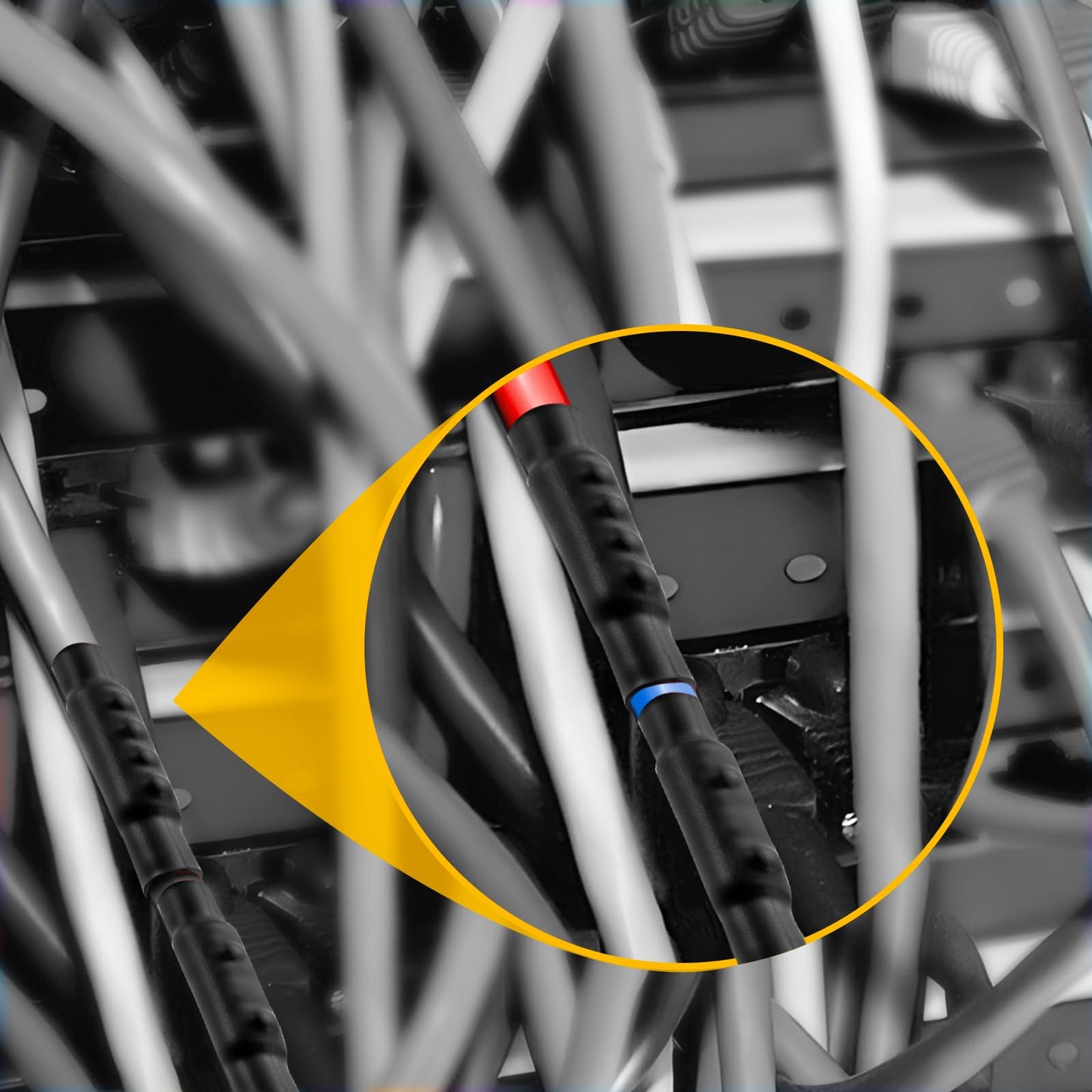 10PCS 6-10AWG 6 8 10 Gauge Wire Connector 2&4-Nut Kit, 80Amp Screw Quick Wiring Connection Terminal, Splicing Quick Wire Connectors, Circuit Wire Butt Bras Connector with Heat Shrink Tube Wrench