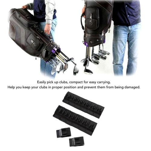 NIZUUONE 14pcs Golf Club Bag Clips Putter Holder Clamp Club Organizer Clamp Plastic Putter Golf Accessories with Secure Design for Men Women Golfers