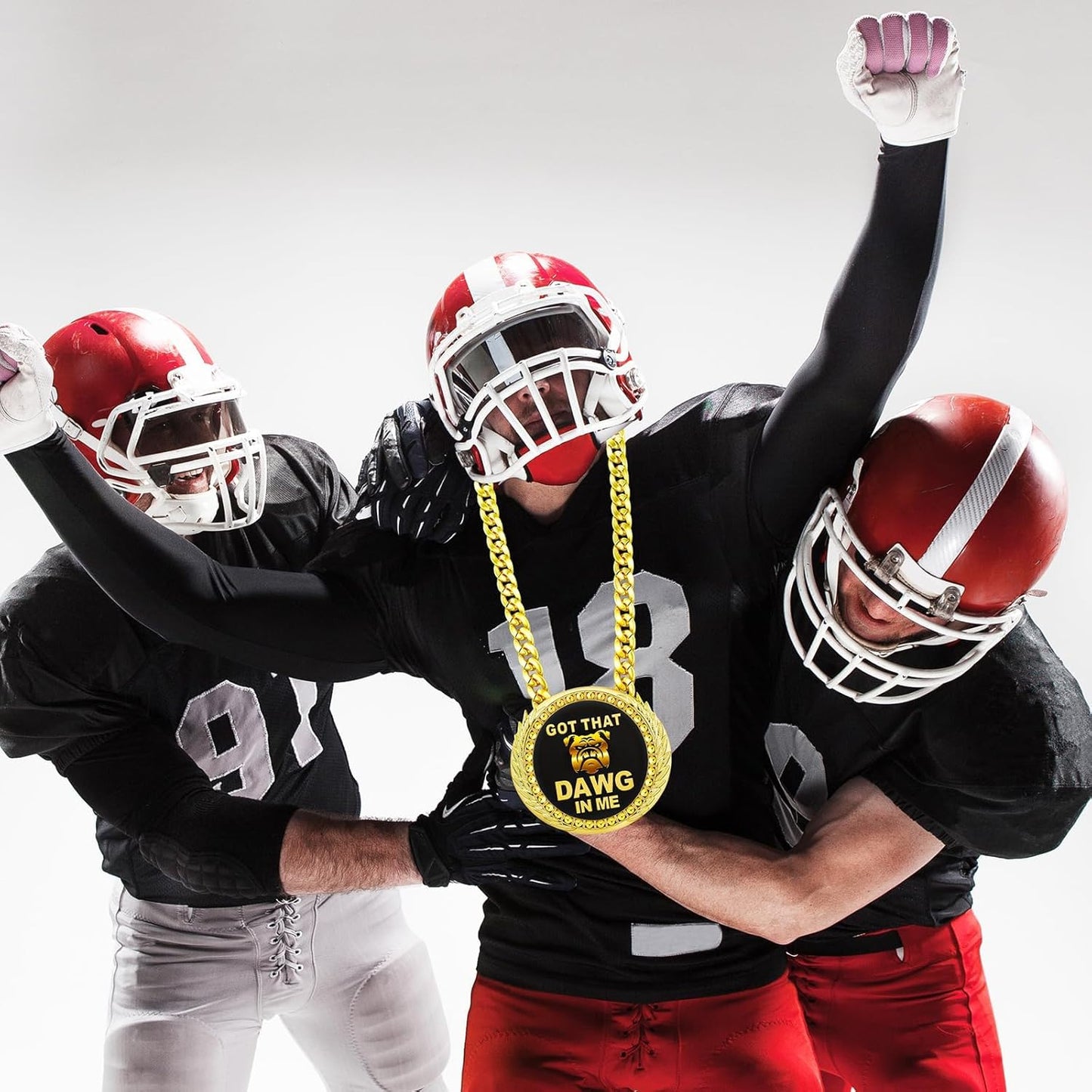 Misdary Turnover Chain Medal - 6" Big Football MVP Necklace | Perfect Award for Sports Competitions