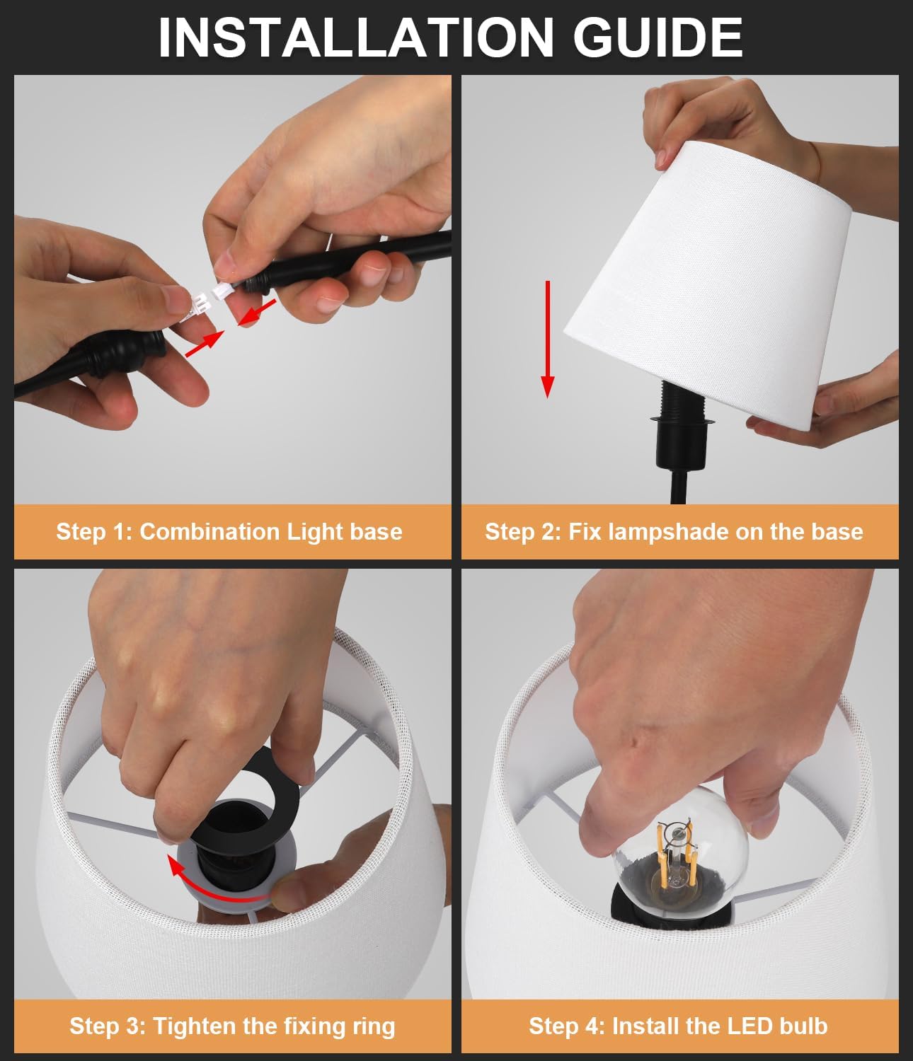 Rechargeable Cordless Touch Table Lamp - 5000mAh Battery, 3-Level Dimmable, Portable Brass Night Light for Home & Patio