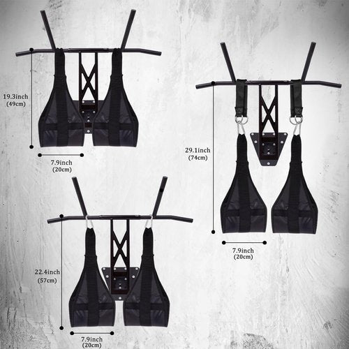 koukenbi Hanging Ab Straps for Pull Up Bar,Premium Fitness Padded Arm Supports For Core Strength & Abdominal Training,Pull Up Straps,Ab Sling Straps, Workout Straps,For Bodyweight Exercises