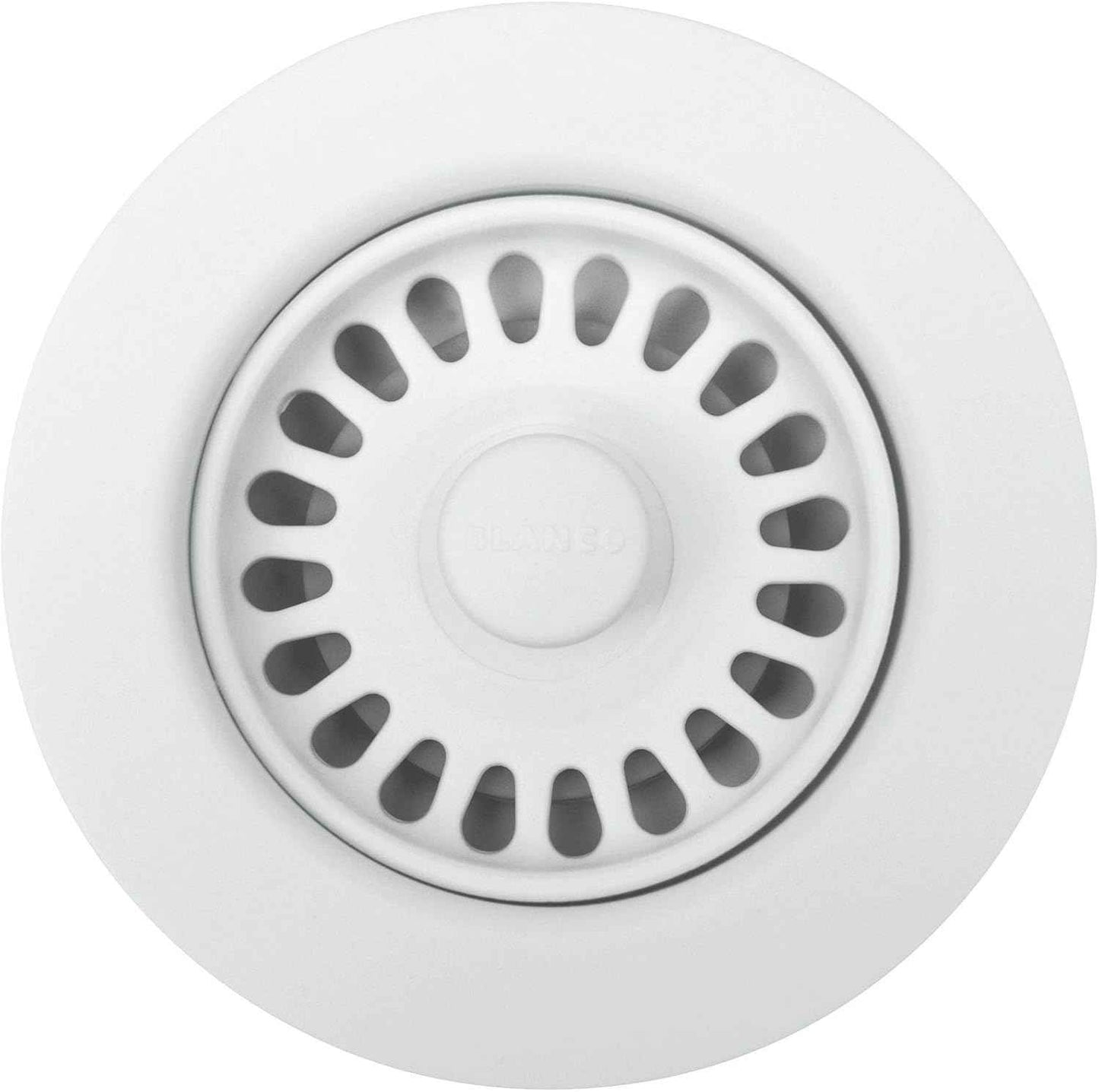 BLANCO White SILGRANIT Kitchen Drain Basket Strainer 3.5” - Durable & Stylish