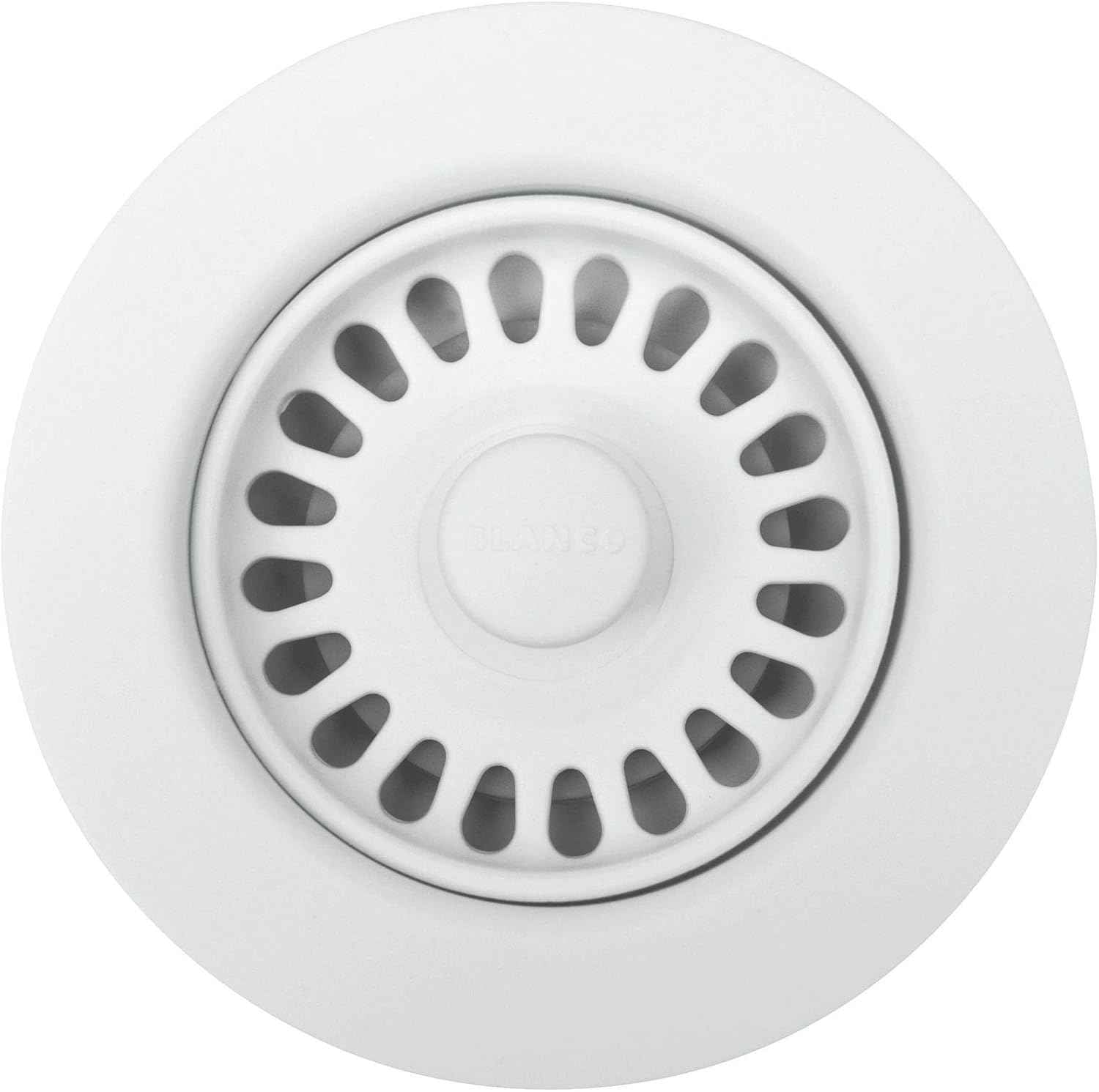 BLANCO White SILGRANIT Kitchen Drain Basket Strainer 3.5” - Durable & Stylish
