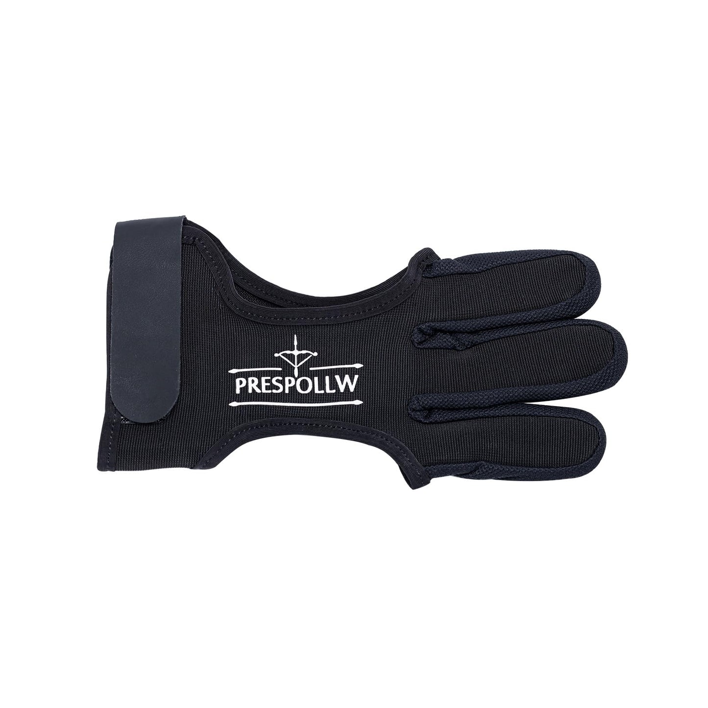 Prespollw Archery Glove Three-Finger Guard – Protective Shooting Glove for Men & Women, Ideal for Recurve & Compound Bow Hunting and Target Practice (Large)