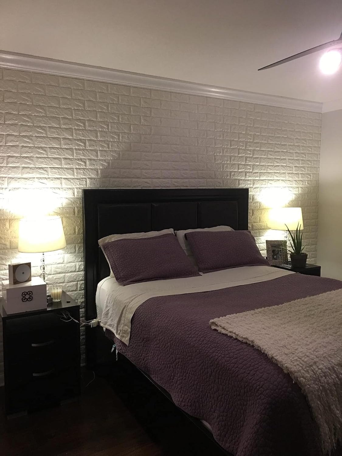 Faux Brick 3D Wall Panels - 10-Pack Peel and Stick Waterproof Foam Wallpaper in Red Brown for Bedroom, Bathroom, Kitchen