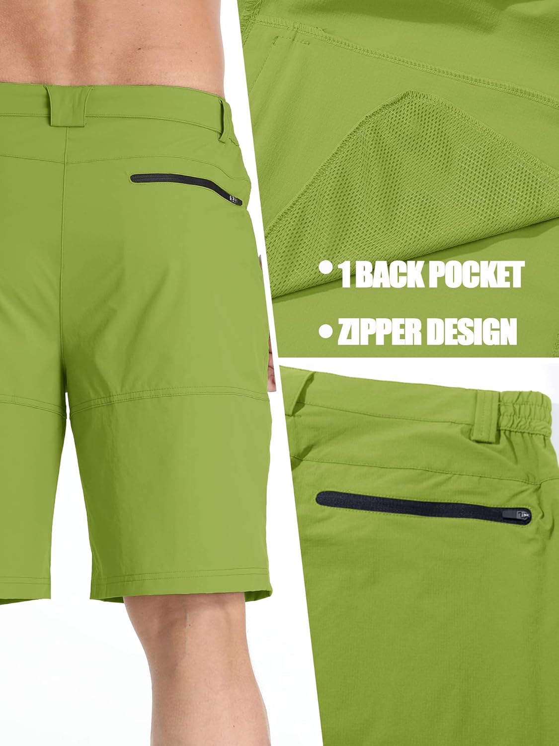 TACVASEN Men's Quick-Dry Cargo Shorts - Water-Resistant Outdoor Hiking & Golf Shorts | Casual Fit