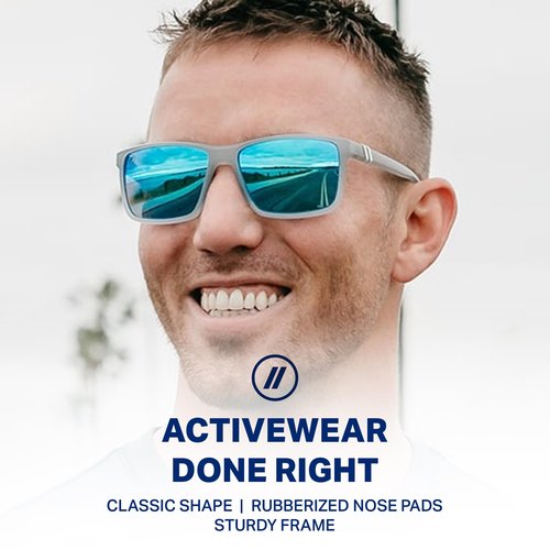 Blenders Eyewear Mesa – Polarized Sunglasses – Modern Wraparound Frames – 100% UV Protection – For Men & Women – Crossing Alaska