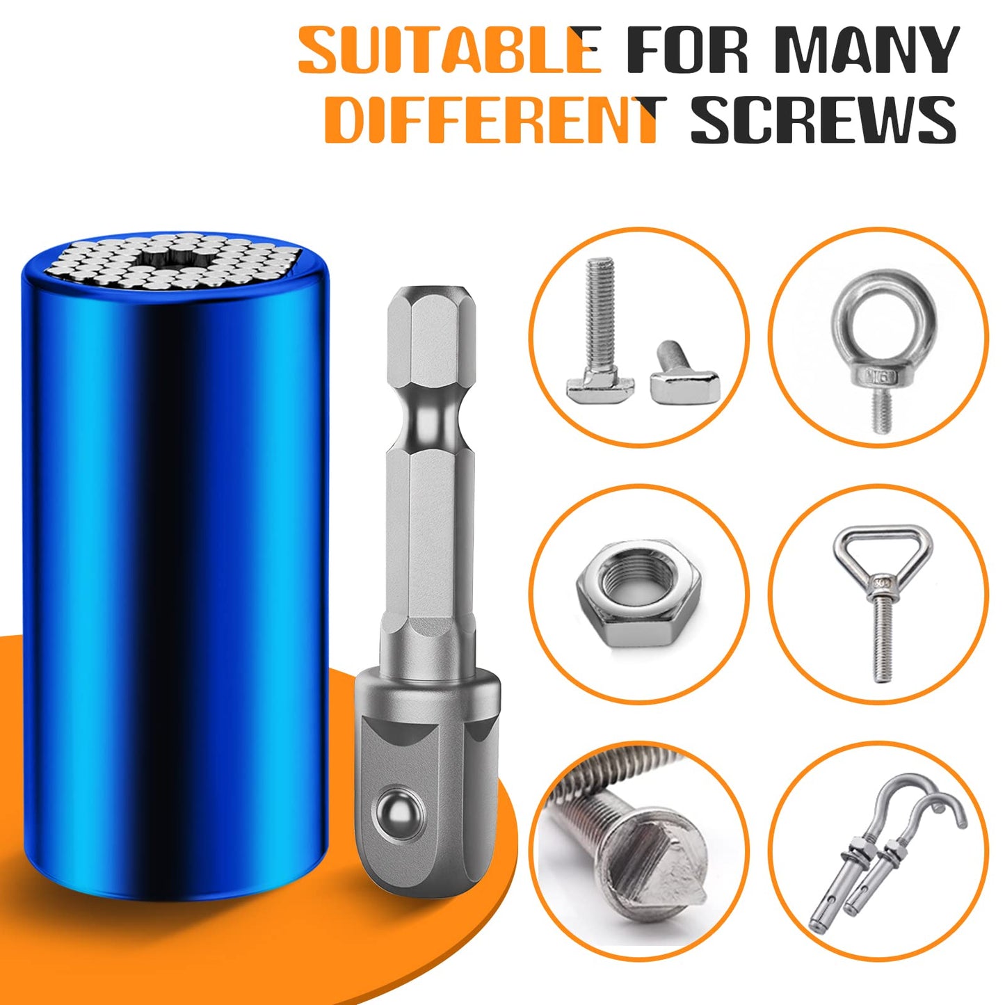 Christmas Dad Gifts for Father Husband Grandpa Him Men from Daughter Son Wife,Universal Socket Tools Gifts for Dad,Stocking Stuffers Gifts for Adults Men Who Have Evreything Mens Gifts for Fathers Day