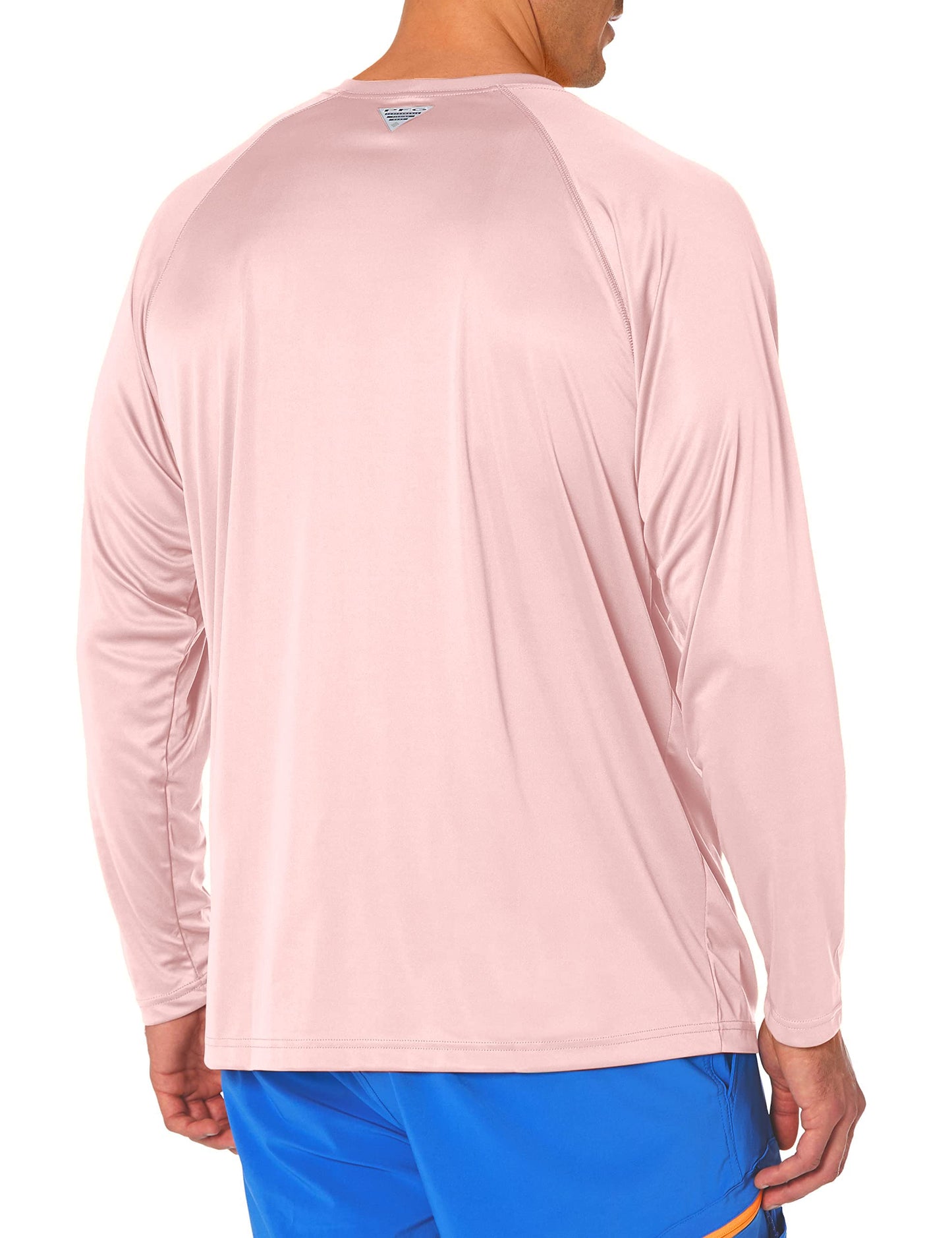 Columbia Men's Terminal Tackle Long Sleeve Shirt, Cherry Blossom/Vivid Blue, XX-Large