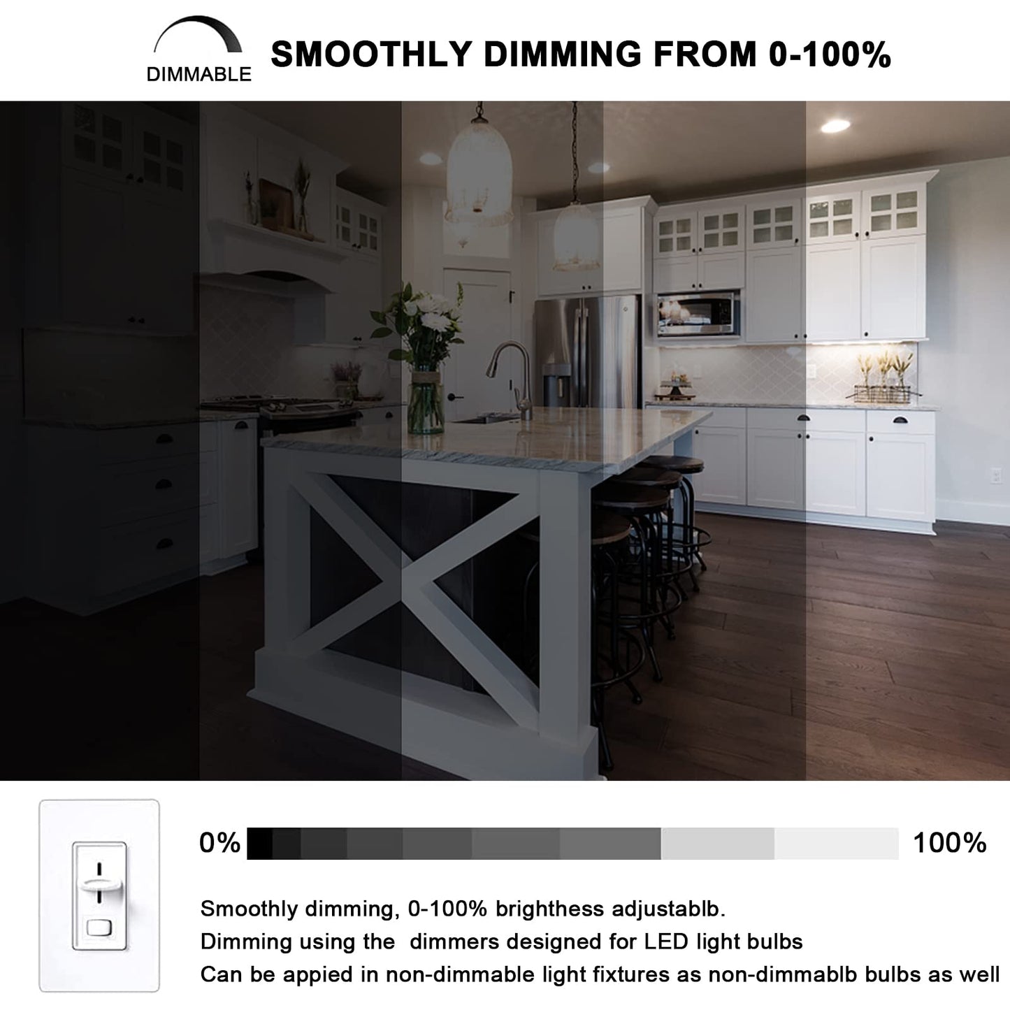 G8 LED Bulb Dimmable 3W Mini Thin Puck Light Equivalent to 20W-25W T4 G8 Bi-Pin Base Halogen Bulb, 120V Natural White 4000K G8 Bulb for Under Counter Kitchen Lighting, Under Cabinet Light,6 Pack