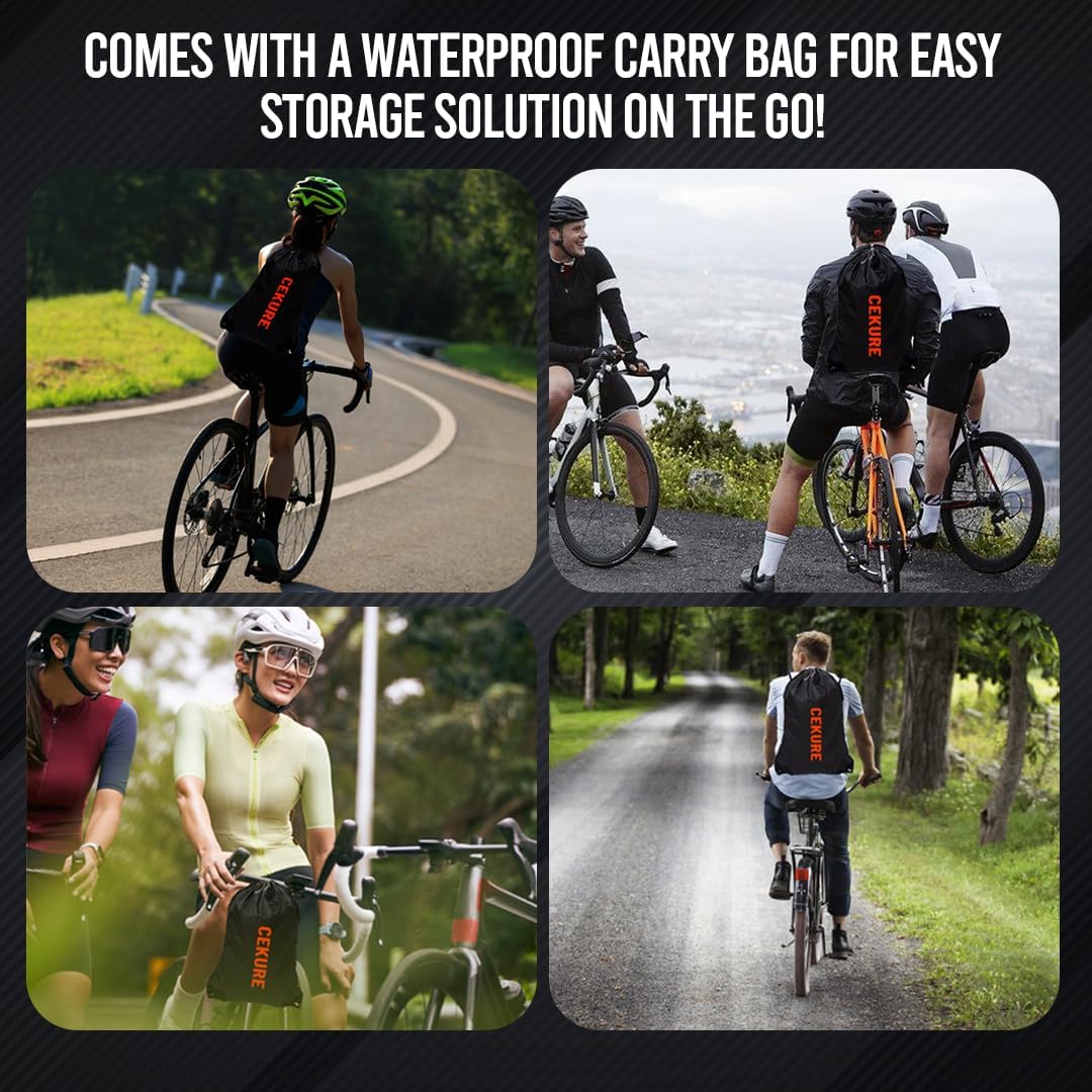 Skiennix Waterproof Bike Cover - Heavy Duty Oxford for 2-3 Bikes | Tear Resistant & Windproof with Carry Bag