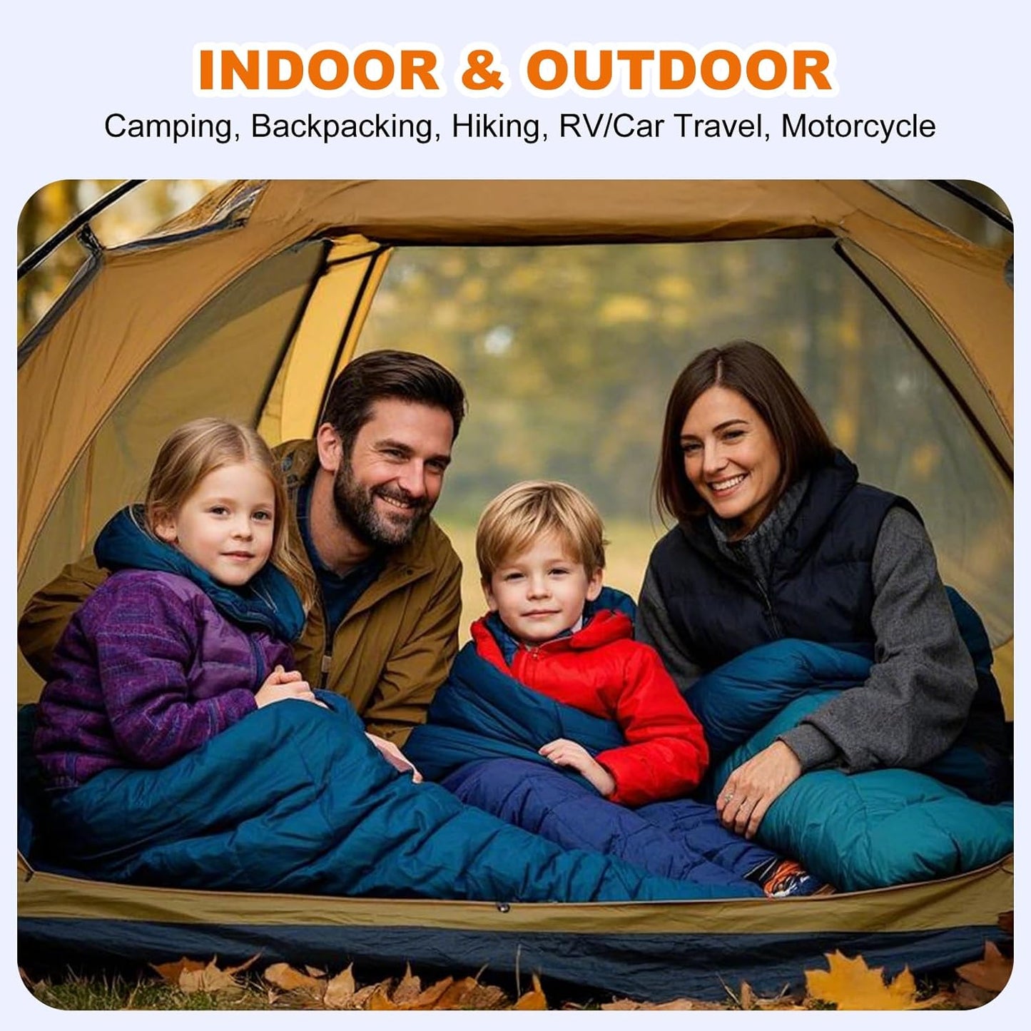 Skiennix Cold Weather Sleeping Bags for Adults - Lightweight Compact Backpacking & Camping Gear