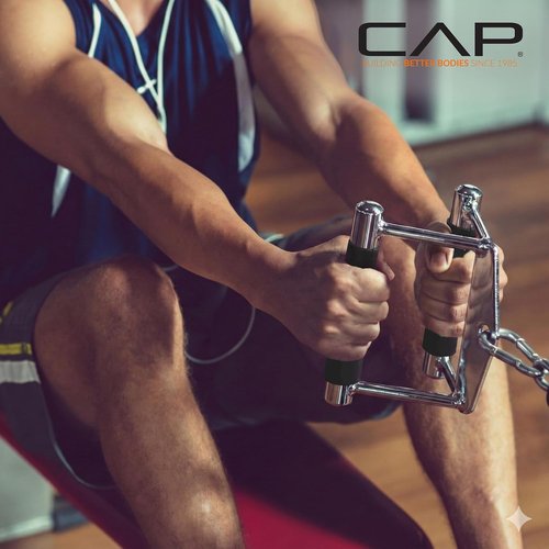 CAP Cable Machine Attachments - Versatile LAT Bars, Triceps Bars, Handles & Ropes | Multiple Styles & Sizes