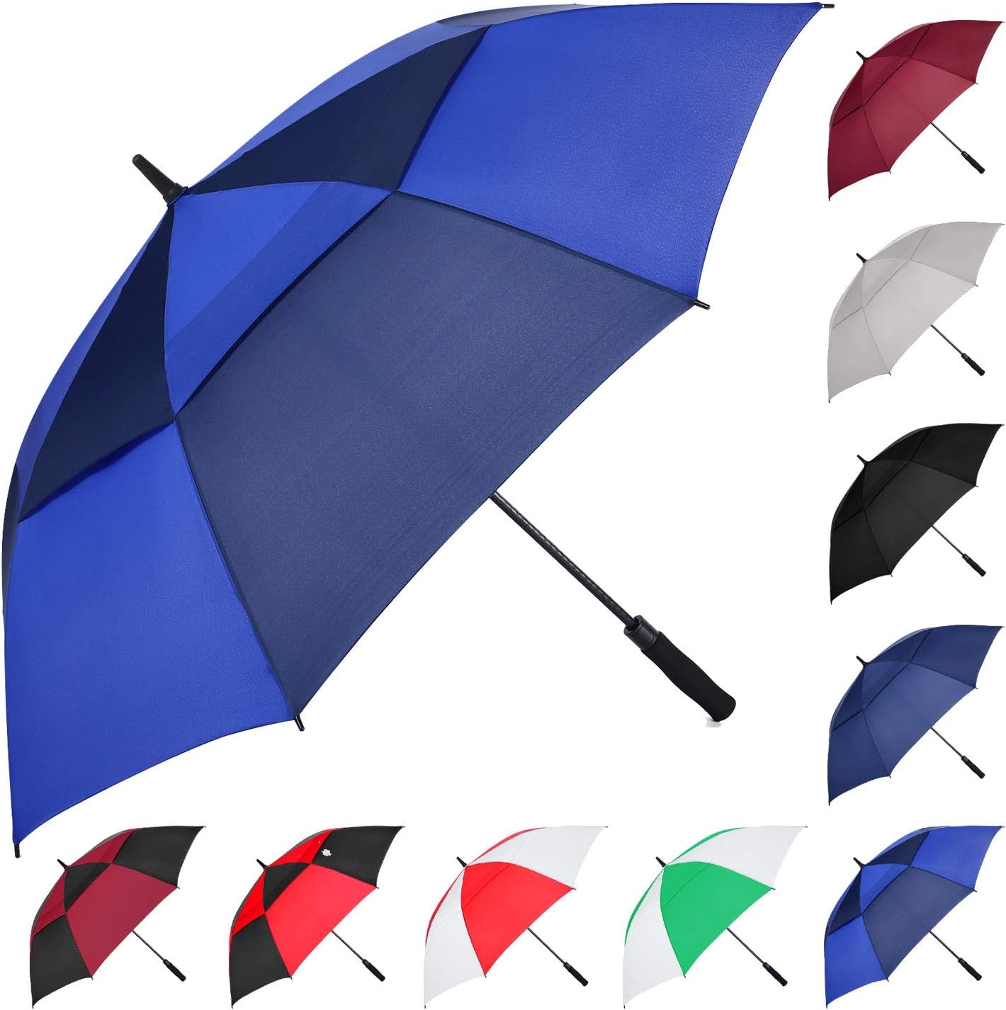 MRTLLOA Golf Umbrella - Extra Large 54/62/68/72 Inch | Automatic Open, Windproof & Waterproof