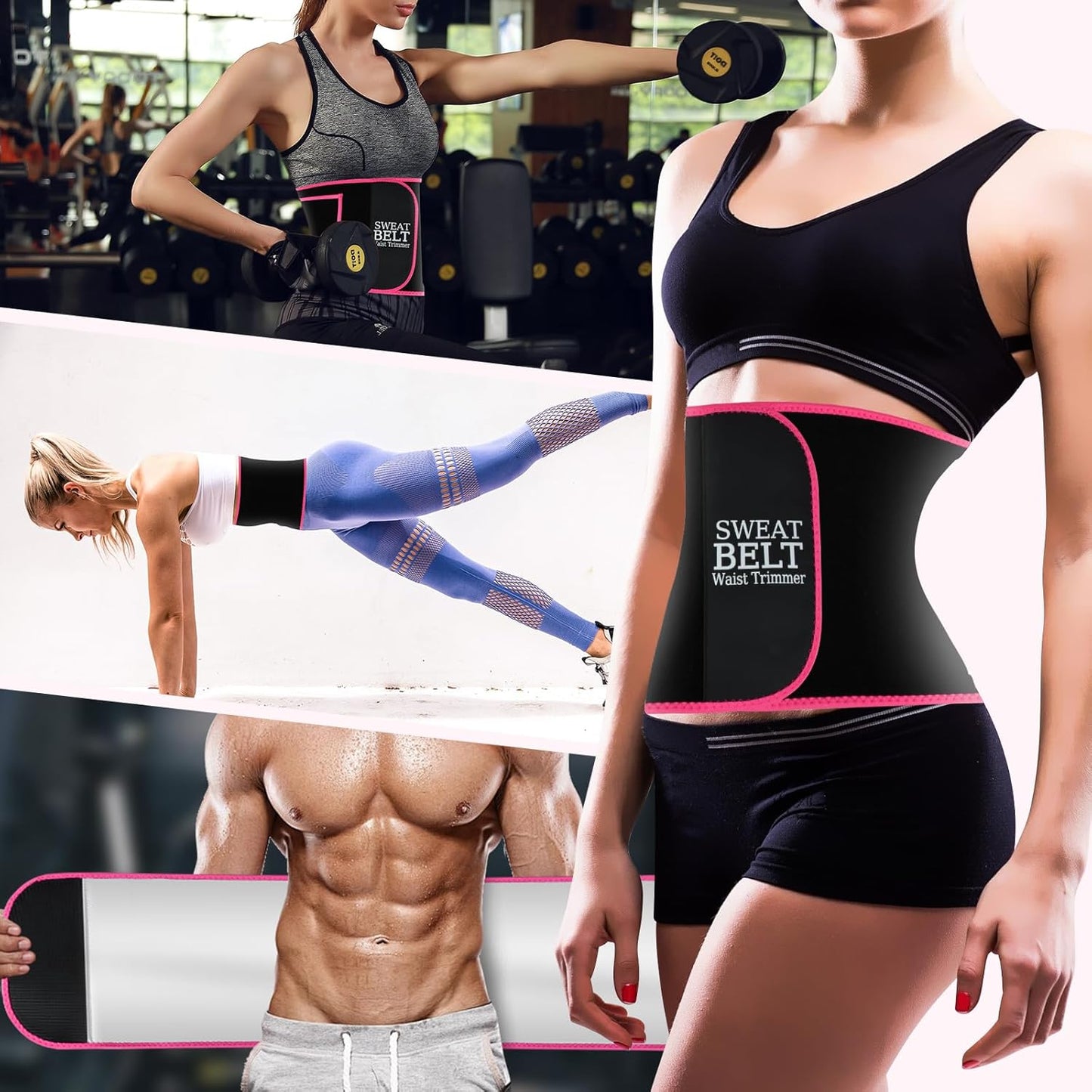 MORECOO Waist Trainer - Sculpting Sweat Band for Stomach & Waist Trimming | Ideal for Workouts