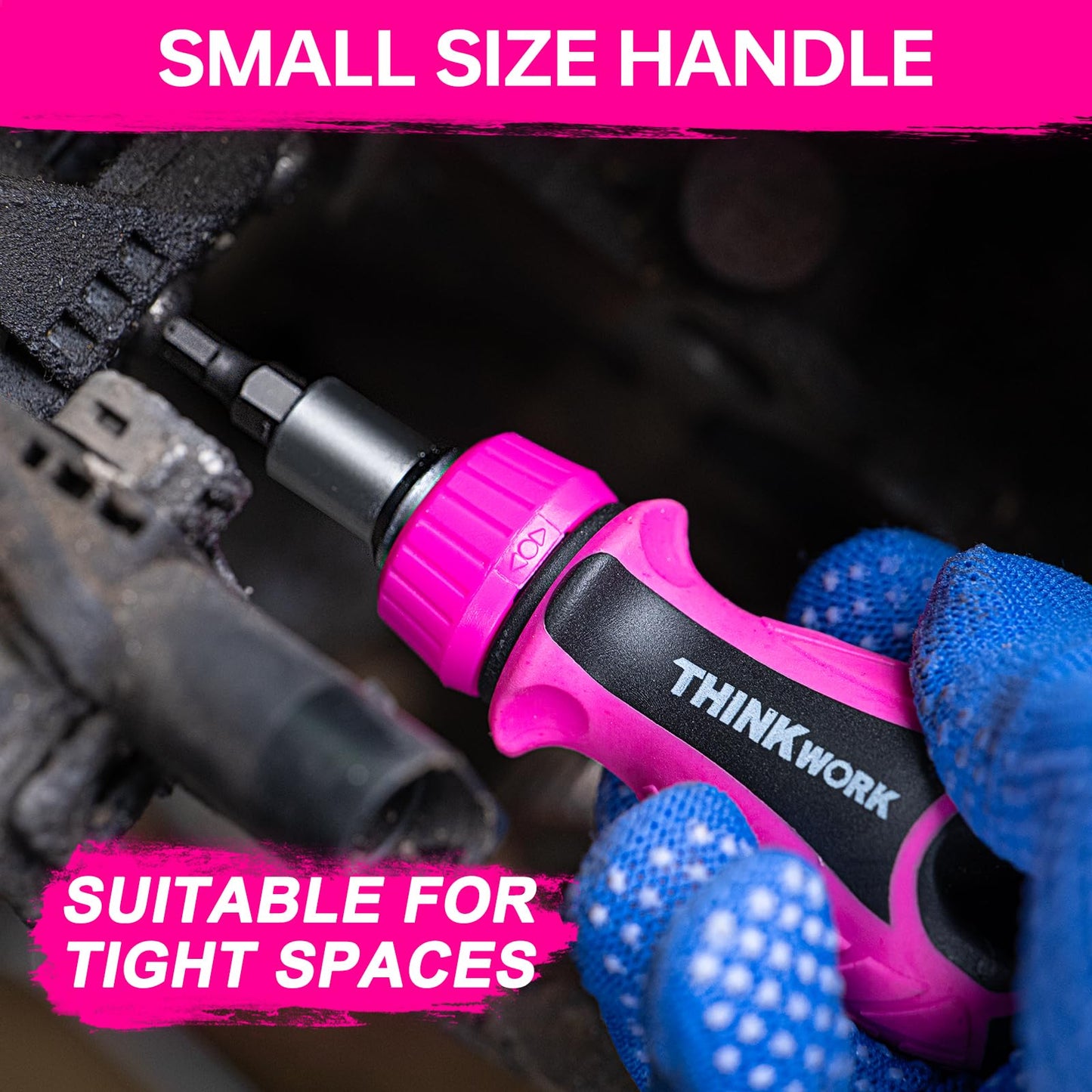 32-in-1 Ratcheting Screwdriver Set, 90&240mm Ergonomic Cushion Grip Handles, Includes Torx, Phillips, U-shape, Pozi, Slotted, Hex Bit Set for Women Men DIY Office & Home Repair, 32PCS Hand Tools Kit