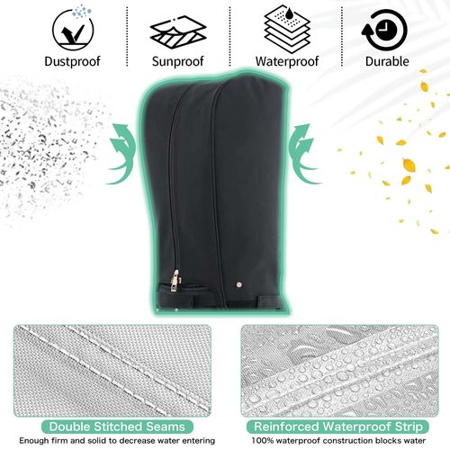 Golf Bag Cover/rain Cover 1680D Nylon Waterproof and dust Cover fits Most 8.5-9 inch Golf Bag/Golf Stand Bag,Golf Accessory Gifts for Any Golfer, Beginner to pro, Golf Alliance Partners