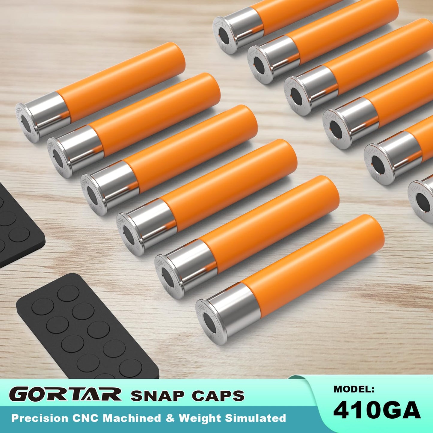 GORTAR 410GA Snap Caps Training Dummy Rounds Practice Safe Loading Firing Close to Real Weight -12 Pcs