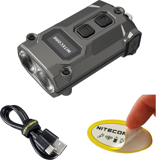 Nitecore TINI 3 EDC Keychain Flashlight - 600 Lumen USB-C Rechargeable with 3 Color Temperatures