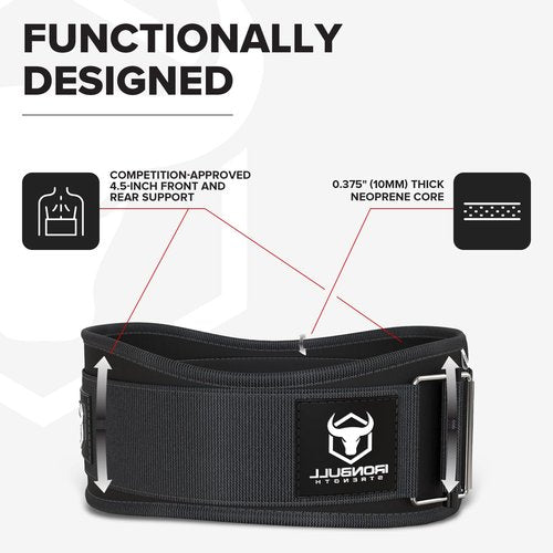 Weight Lifting Belt for Men and Women,Performance Auto-Locking Weightlifting Belt for Cross Training, Functional Fitness,Squats and Deadlift Contoured Weight Belts (Medium, Black)