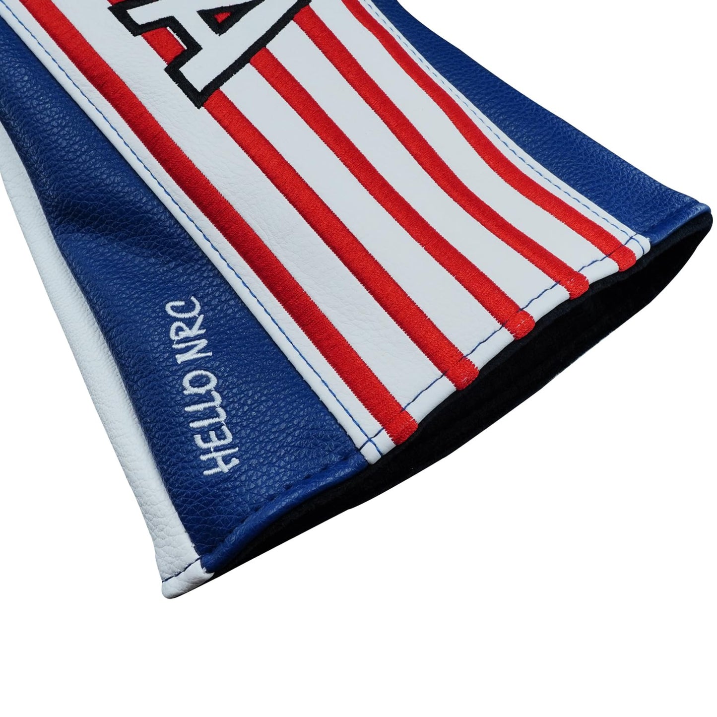 Gbourly Golf Club Driver Head Cover USA Stars and Stripes Flag PU Leather Headcover