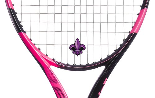 Fleur de Lis 2-Sided Purple and Pink Tennis Racket Vibration dampener Tennis Accessories for Girls 2 Pack