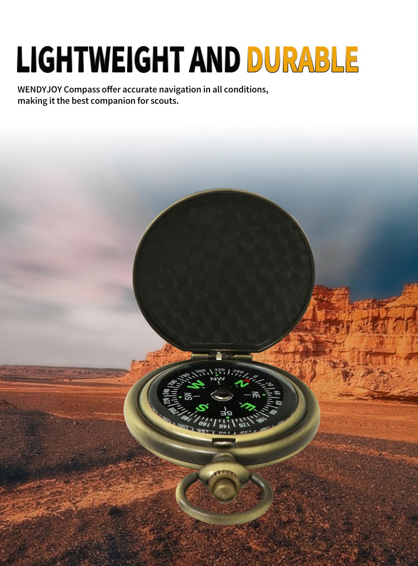 Black Pocket Waterproof Compass Toy Camping Survival Compasses Glow in The Dark Military Survival Gearfor for Hiking, Camping,Backpacking, Outdoor Activities - Best Survival Gifts Pack(Style B)