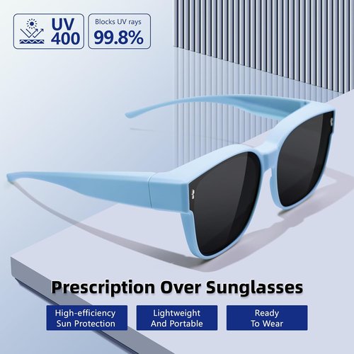 EYEBUDDY Fit Over Glasses Sunglasses - Polarized Kids Sunglasses for Boys & Girls | Comfortable Fit