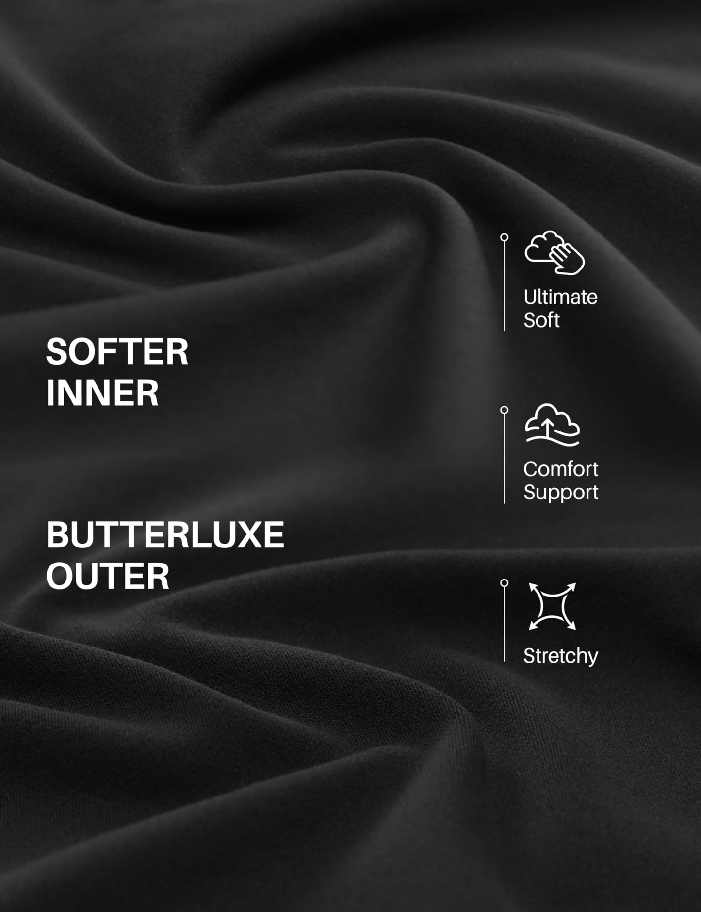 CRZ YOGA Butterluxe Soft Double Lined Scoop Neck Sports Bras for Women - Adjustable Straps Yoga Crop Top Non Padded Black Medium
