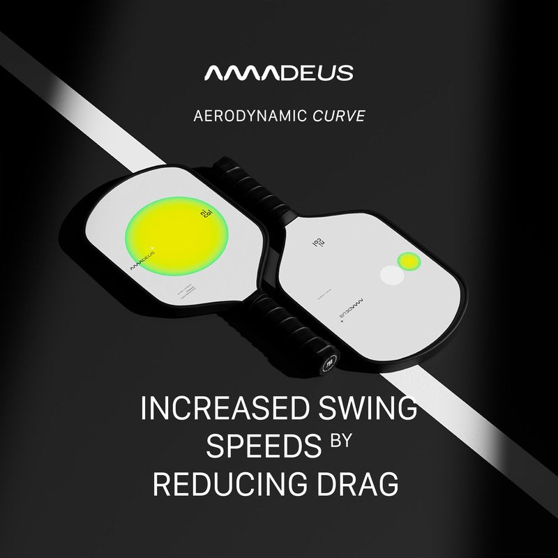 Pickleball Paddle by Nicol - Amadeus 16MM | Precision Carbon Fiber for More Spin & Control | Faster Swings | Lightweight Racket, High-Performance Paddles with Enhanced Sweet Spot (Green)