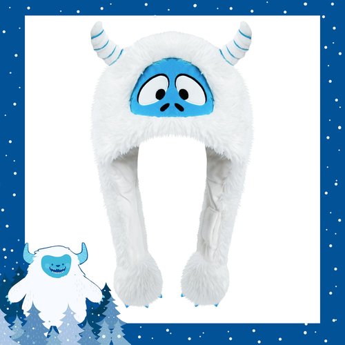 dressfan Plush Snow Monster Hat for Women Girl,Soft Winter Warm Beanie Hat with Ear Flaps,Crazy Hat Novelty Funny Christmas Gifts & Birthday Gifts