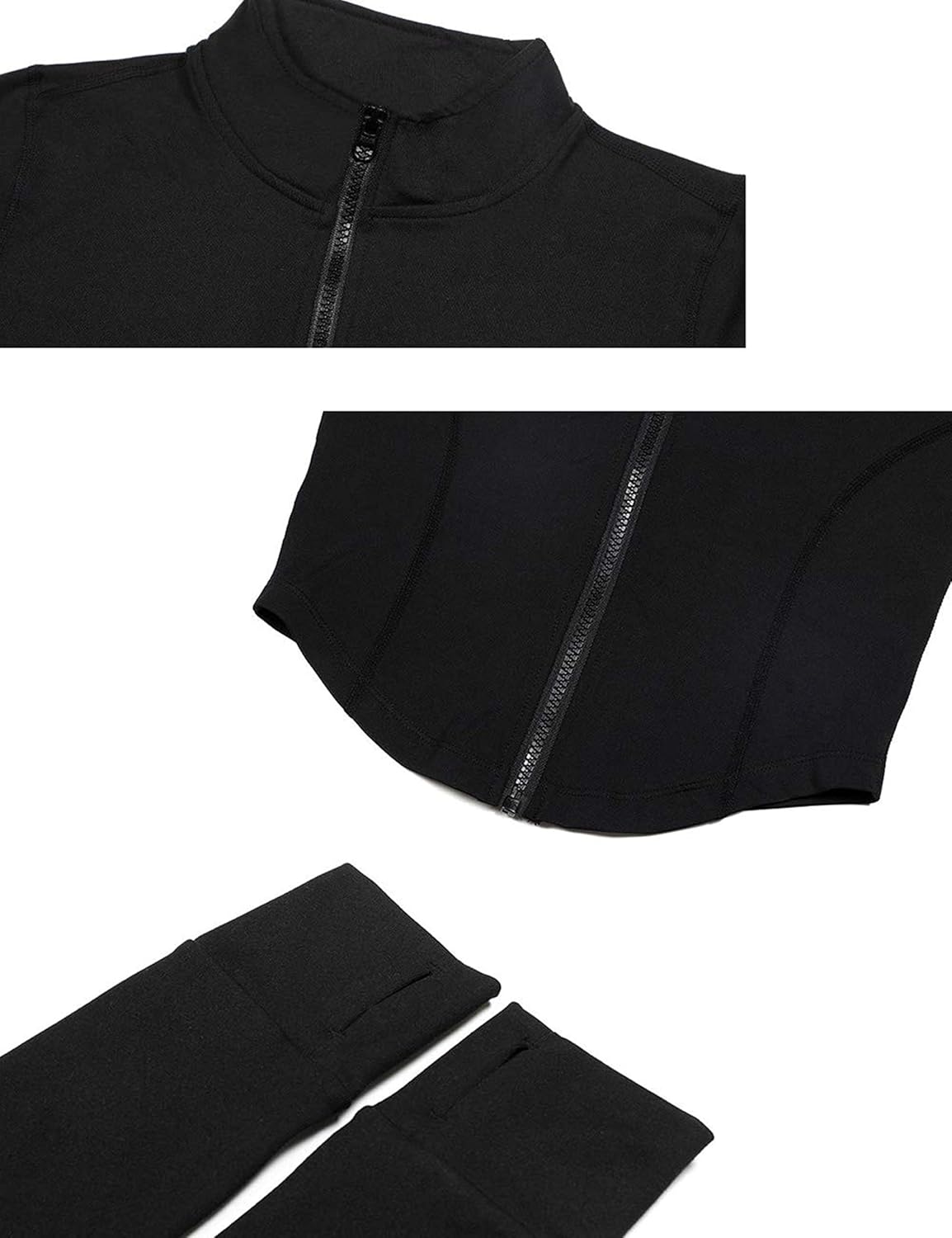 Tanming Women's Full Zip Workout Jacket - Seamless Design for Yoga & Running | Slim Fit, Versatile Style