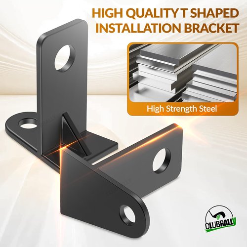 CLUBRALLY Golf Cart Seat Belt Bracket Mounting Kit, 2+2 Front Row Seat Belt Mounting Bracket Adaptor for 4 Passenger Club Car Precedent /Tempo/Onward